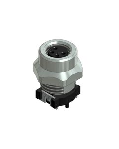 Flansch • Kupplung axial • Frontmontage • M8x1 • 4-pol. • 9 mm • A-codiert • SMT • Ungeschirmt