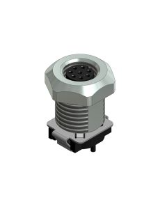 Flansch • Kupplung axial • Frontmontage • M8x1 • 8-pol. • 13 mm • A-codiert • SMT • Geschirmt