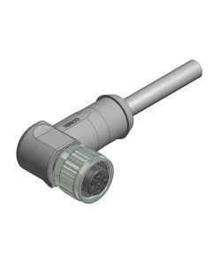 Kupplung gewinkelt • A-codiert • Anschlussleitung • M12x1 • 4-pol. • 5 m • 0,34 mm² • PVC geschirmt • Geschirmt