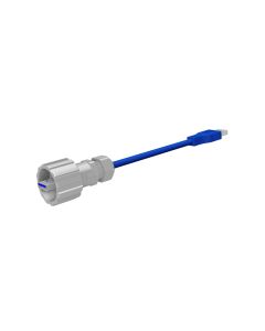 IP67 USB • Patch cord • USB 3.0 Type A Bayonet (IP67) • Plastic metallized • USB 3.0 Type A  (IP20) • 0,5 m