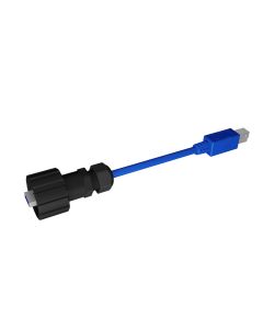 IP67 USB • Patch cord • USB 3.0 Type A Bayonet (IP67) • Plastic black • USB 3.0 Type B (IP20) • 2 m