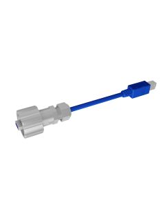 IP67 USB • Patch cord • USB 3.0 Type A Bayonet (IP67) • Plastic metallized • USB 3.0 Type B (IP20) • 0,5 m