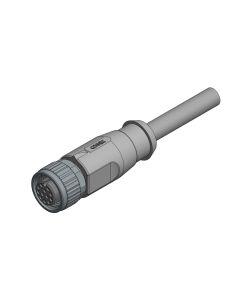 Kupplung axial • A-codiert • Anschlussleitung • M12x1 • 12-pol. • 2 m • 0,14 mm² • PVC geschirmt • Geschirmt