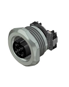 Flansch • Kupplung axial • Frontmontage • M12x1 • 5-pol. • 13 mm • B-codiert • Geschirmt  M16x1,5 • Geschirmt