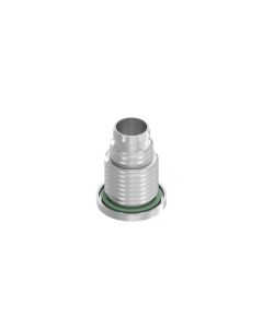 Installation components • Socket housing • Male connector axial • Back panel mounting • M8x1 • 6 mm • for M8x1 male SMT/THR,  A-, B-coded • Brass
