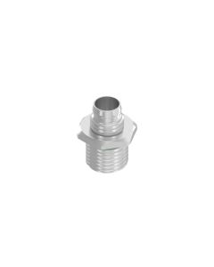 Installation components • Socket housing • Male connector axial • Front panel mounting • M8x1 • 13 mm • for M8x1 male SMT/THR,  A-, B-coded • Brass
