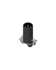 Einbaukomponenten • Isolierkörper • Stecker axial • Frontmontage • M12x1 • 4-pol. • 9 mm • A-codiert • SMT • Geschirmt  M16x1,5