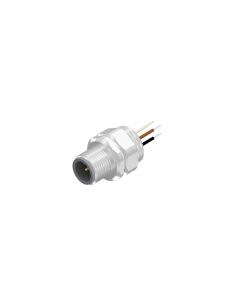 Flansch • Stecker axial • Positionierbar • M12x1 • 5-pol. • A-codiert • Litze • AWG24 • Ungeschirmt  PG9
