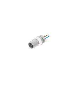 Flansch • Kupplung axial • Frontmontage • M12x1 • 4-pol. • A-codiert • Litze • AWG24 • Ungeschirmt  M16x1,5