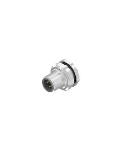 Flansch • Stecker axial • Hinterwandmontage • M12x1 • 4-pol. • 5,5 mm • A-codiert • Lötpin • Ungeschirmt  PG9