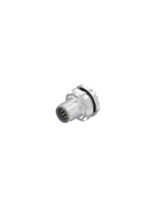 Flansch • Stecker axial • Hinterwandmontage • M12x1 • 8-pol. • 5,5 mm • A-codiert • Lötpin • Ungeschirmt  PG9