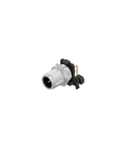 Flansch • Stecker gewinkelt • Frontmontage • M12x1 • 4-pol. • A-codiert • Lötpin gewinkelt • Ungeschirmt  M16x1,5