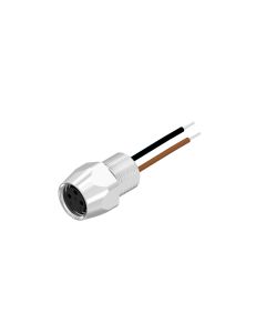 Flansch • Kupplung axial • Frontmontage • M8x1 • 3-pol. • A-codiert • Litze • AWG24 • Ungeschirmt  M8x0,5