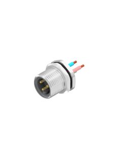 Flansch • Stecker axial • Hinterwandmontage • 7/8 • 2-pol.+PE • Litze • AWG14 • Ungeschirmt  PG13,5