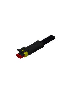 Socket • 2-pos. • Superseal • without protection circuit • 1 m