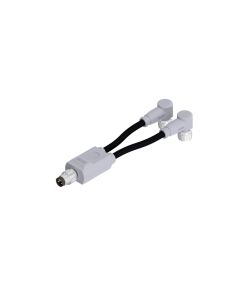 M8x1 • 2x Female connector M8x1 angled • 4- pos. • TPU halogeenfree high flexible • 0,3 m
