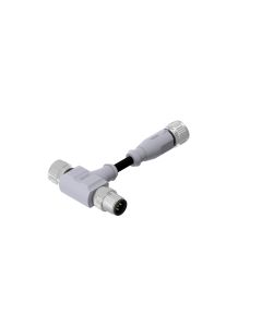 M12x1 • 2x Female connector M12x1 axial • 5- pos. • TPU halogeenfree high flexible • 0,6 m