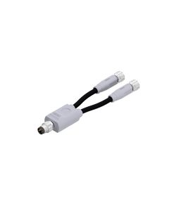 M8x1 • 2x Kupplung M8x1 axial • 4-pol. • TPU halogenfrei hochflexibel • 0,3 m