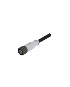 Female connector axial • single ended • M12x1 • 4- pos. • 2 m • 0,75 mm²