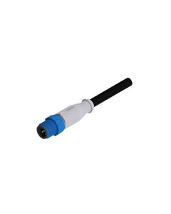Male connector axial • single ended • M12x1 • 4- pos. • 2 m • 0,75 mm²