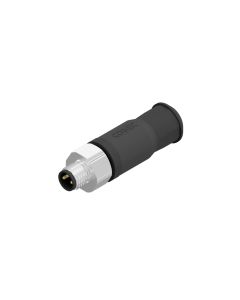 Male connector axial • M8x1 • Solder cup • 3-pos. • Unshielded • Zinc die cast