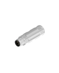 Stecker axial • M12x1 • Crimp • 4-pol. • Geschirmt • Kupferlegierung