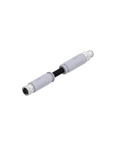 Kupplung axial • L-codiert • Verbindungsleitung • M12x1 • 4-pol. • 2 m • 2,5 mm² • PUR/PVC • Ungeschirmt • Power Steckverbinder