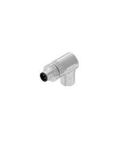 Male connector angled • M12x1 • Screw Termination • 4- pos. • Shielded • Zinc die cast