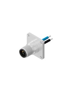 Flansch • M12x1 • 4-pol. • T-codiert • Stecker axial