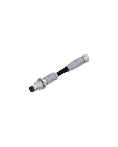 Stecker axial • A-codiert • Flansch mit Leitung • M8x1 • 8-pol. • 0,3 m • 0,14 mm² • TPU UL • Ungeschirmt • Verbindungsleitung • Hinterwandmontage • Ungeschirmt  M10x1