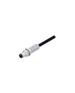 Stecker axial • A-codiert • Flansch mit Leitung • M8x1 • 3-pol. • 0,3 m • 0,25 mm² • TPU UL • Geschirmt • Anschlussleitung • Hinterwandmontage • Geschirmt  M10x1