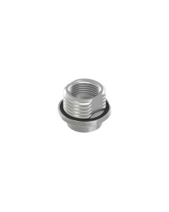 Installation components • Socket housing • Socket • Back panel mounting • M12x1 • 10 mm • for M12x1,   L-coded • Brass • Accessories • Female connector axial