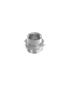 Installation components • Socket housing • Socket • Front panel mounting • M12x1 • 9 mm • for M12x1,   L-coded • Brass • Accessories • Female connector axial