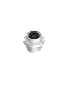 Flansch • Frontmontage • 9 mm • X-codiert • SMT • Geschirmt  M12x1 • Kupplung axial • Einbauflansch • Geschirmt