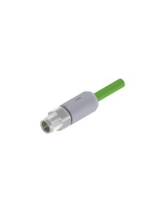 Male connector axial • single ended • M12x1 • 2 m • 8x AWG26 • PUR • Shielded