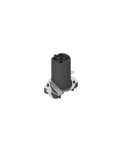 Flansch • Kupplung axial • Frontmontage • M12x1 • 4-pol. • 9 mm • B-codiert • SMT • Geschirmt  M16x1,5 • Geschirmt