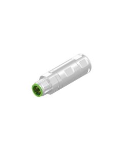 Stecker axial • M12x1 • Crimp • Geschirmt • Kupferlegierung • D-codiert • 0,22 mm² - 0,5 mm²