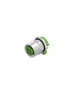 Flansch • Kupplung axial • Hinterwandmontage • M12x1 • 4-pol. • 5,5 mm • D-codiert • Lötpin • Geschirmt  M16x1,5 • Geschirmt