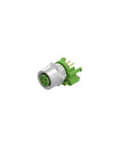 Flansch • Kupplung axial • Frontmontage • M12x1 • 4-pol. • 10 mm • D-codiert • Lötpin • Geschirmt  M16x1,5 • Geschirmt