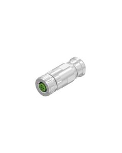 Female connector axial • M12x1 • 4- pos. • Shielded • D-coded • max. 1,5 mm²