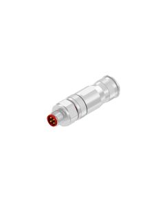 Stecker axial • M8x1 • Crimp • 4-pol. • Geschirmt • P-codiert • AWG28- AWG22