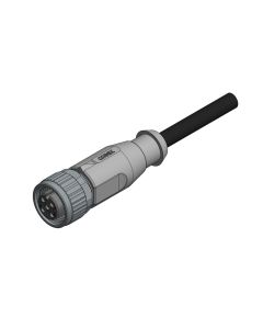 Kupplung axial • A-codiert • Anschlussleitung • M12x1 • 4-pol. • 2 m • 0,34 mm² • TPU halogenfrei hochflexibel • Ungeschirmt