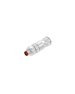 Male connector axial • M8x1 • Screw Termination • 4- pos. • Shielded • P-coded • AWG26 - AWG20