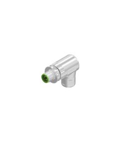 Male connector angled • M12x1 • Screw Termination • 4- pos. • Shielded • Zinc die cast • D-coded • max. 1,5 mm²