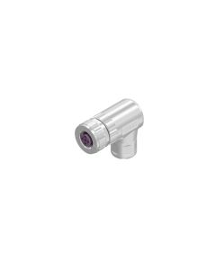 Female connector angled • M12x1 • Screw Termination • 4- pos. • Shielded • Zinc die cast • B-coded • max. 1,5 mm²