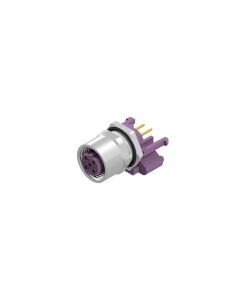 Flansch • Kupplung axial • Hinterwandmontage • M12x1 • 4-pol. • 10 mm • B-codiert • Lötpin • Geschirmt  M16x1,5 • Geschirmt