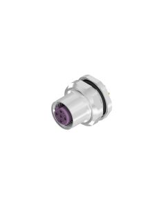 Flansch • Kupplung axial • Hinterwandmontage • M12x1 • 4-pol. • 5,5 mm • B-codiert • Lötpin • Geschirmt  PG9 • Geschirmt