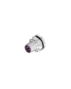 Flansch • Stecker axial • Hinterwandmontage • M12x1 • 4-pol. • 5,5 mm • B-codiert • Lötpin • Geschirmt  PG9 • Geschirmt