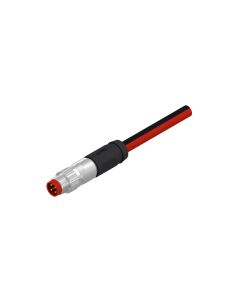 Stecker axial • P-codiert • Anschlussleitung • M8x1 • 4-pol. • 2 m • AWG22 • PUR/PVC • Geschirmt