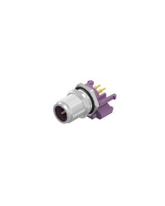 Flansch • Isolierkörper • Stecker axial • Hinterwandmontage • M12x1 • 4-pol. • 10 mm • B-codiert • Lötpin • Geschirmt  M16x1,5 • Geschirmt